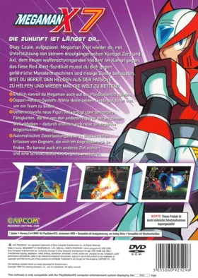 Rockman X7 (Japan) box cover back